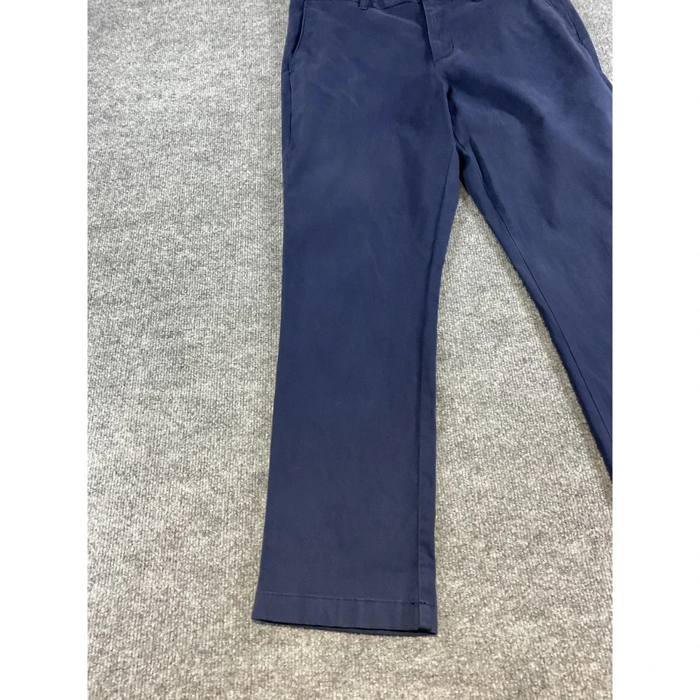 Tommy Bahama Men's Chino Pants 35x30 Navy Blue Flat Front Casual Island Zone